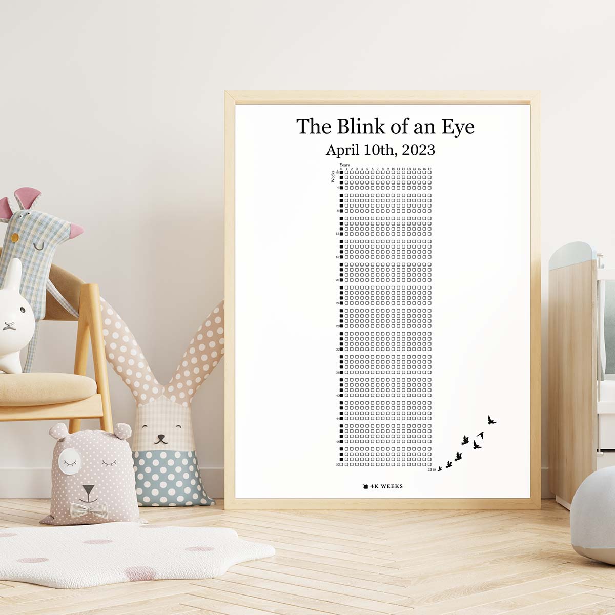 The 4K Weeks Blink of an Eye Poster (Framed)