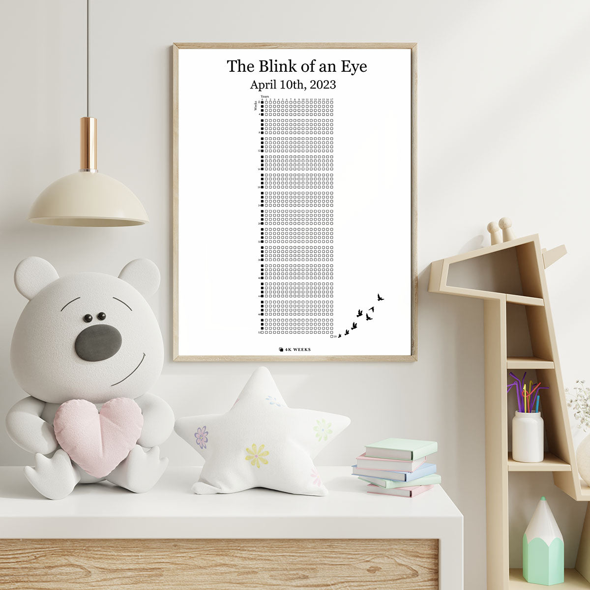 The 4K Weeks Blink of an Eye Poster (Framed)