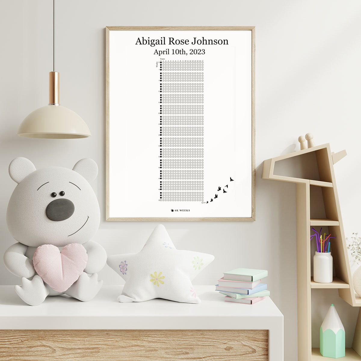 The 4K Weeks Blink of an Eye Poster (Framed)
