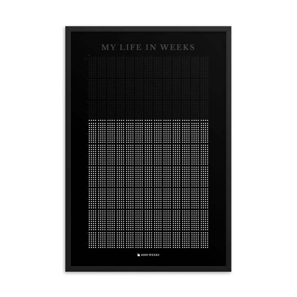 4K Weeks Fade to Black (Framed)
