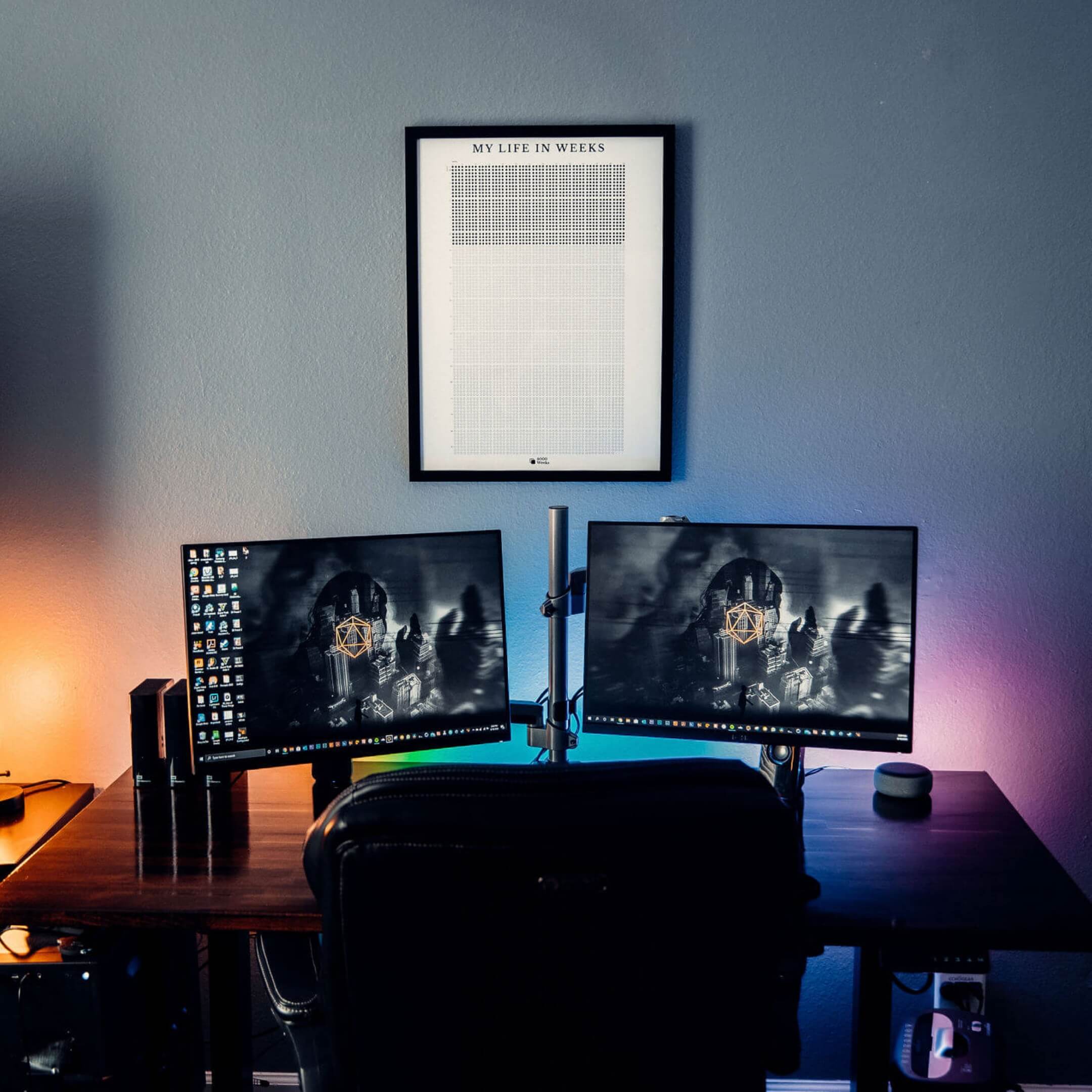 4k Weeks Poster™ (Framed)