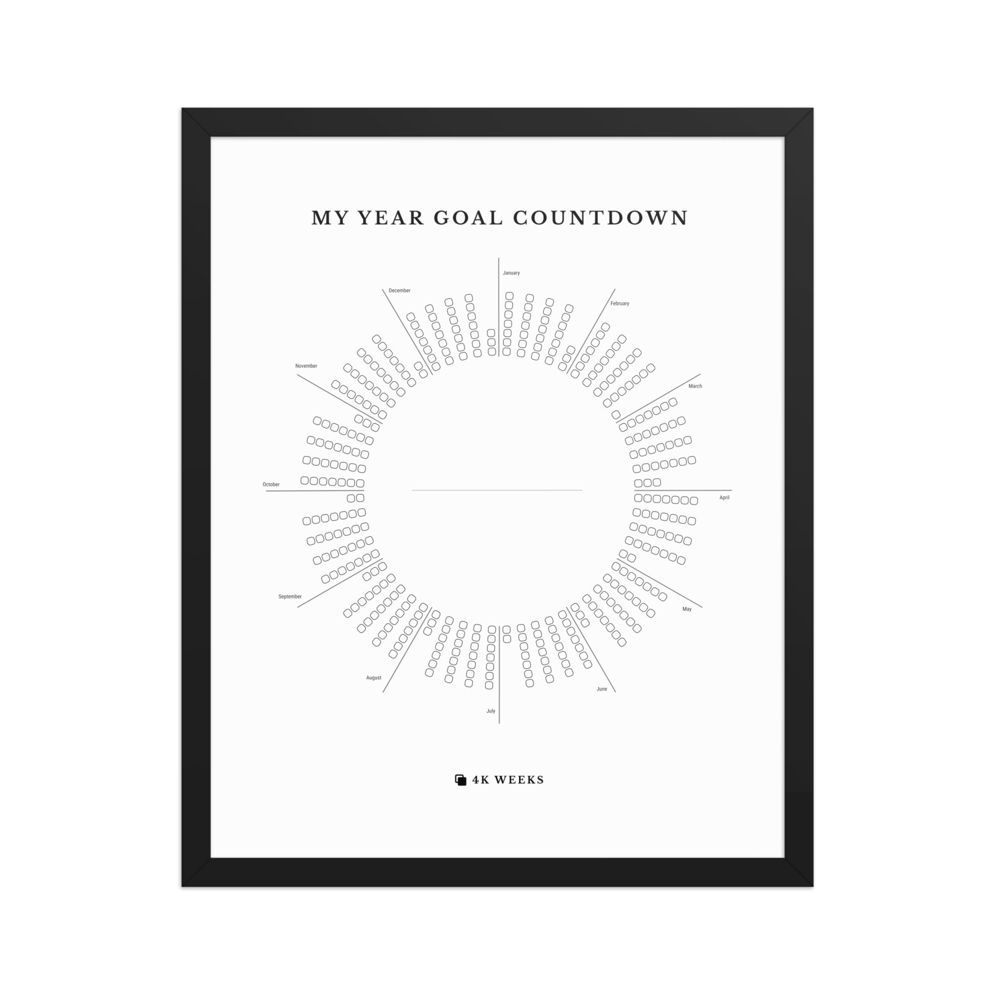 My Year Goal Countdown (Framed)